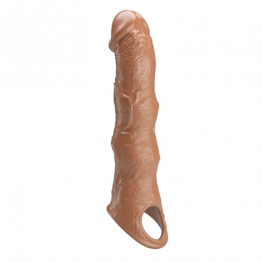 Карамельный фаллоудлинитель с 3 вставками - 28 см. - Baile - в Таганроге купить с доставкой