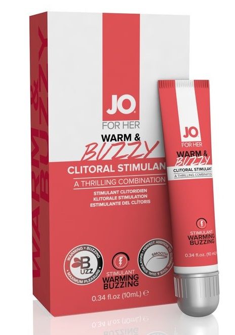 Клиторальный крем JO WARM   BUZZY CLITORAL GEL - 10 мл. - System JO - купить с доставкой в Таганроге