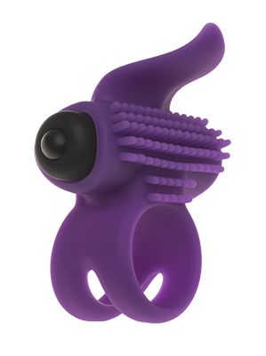 Эрекционное кольцо с подхватом мошонки и стимуляцией клитора Bullet Lastic Ring - Adrien Lastic - в Таганроге купить с доставкой