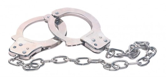 Наручники из металла с длинной цепочкой CHROME HANDCUFFS METAL HANDCUFFS W. KEY - NMC - купить с доставкой в Таганроге