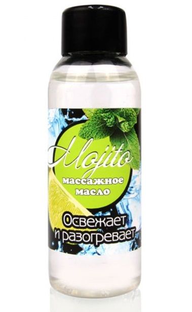 Массажное масло для тела Mojito с ароматом лайма - 50 мл. - Биоритм - купить с доставкой в Таганроге