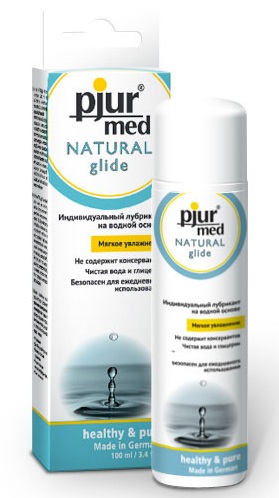 Нейтральный лубрикант на водной основе pjur MED Natural glide - 100 мл. - Pjur - купить с доставкой в Таганроге