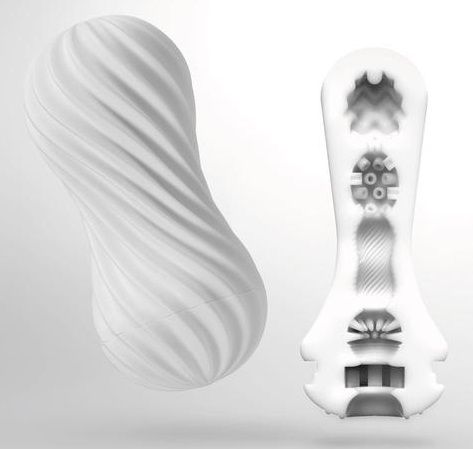 Мастурбатор FLEX Silky White с мягким рельефом - Tenga - в Таганроге купить с доставкой