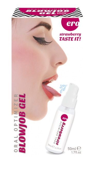 Увлажняющий гель для орального секса с ароматом клубники - 50 мл. - Ero - купить с доставкой в Таганроге