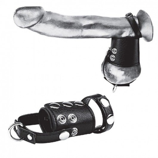 Кольцо на член и мошонку Cock Ring With 2  Ball Stretcher And Optional Weight Ring - BlueLine - в Таганроге купить с доставкой