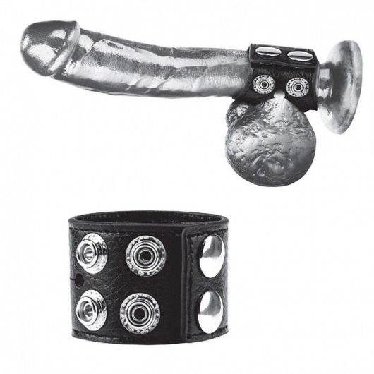 Ремень на член и мошонку 1.5  Cock Ring With Ball Strap - BlueLine - купить с доставкой в Таганроге