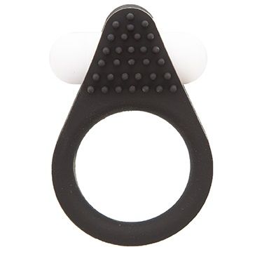 Чёрное эрекционное кольцо LIT-UP SILICONE STIMU RING 1 BLACK - Dream Toys - в Таганроге купить с доставкой