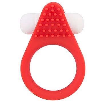 Красное эрекционное кольцо LIT-UP SILICONE STIMU RING 1 RED - Dream Toys - в Таганроге купить с доставкой