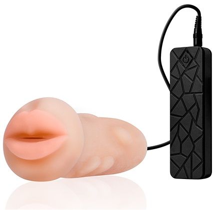 Мастурбатор-ротик с вибрацией REALSTUFF VIBRATING MASTURBATOR MOUTH - Dream Toys - в Таганроге купить с доставкой