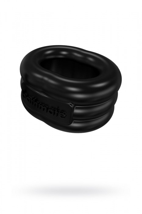 Чёрное эрекционное виброкольцо Stretch - Bathmate - в Таганроге купить с доставкой