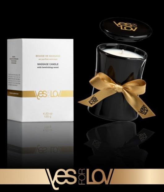 Массажная аромасвеча BEWITCHING MASSAGE CANDLE - 120 мл. - YESforLOV - купить с доставкой в Таганроге