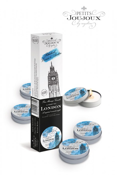 Набор из 5 свечей Petits Joujoux London с ароматом ревеня, амбры и чёрной смородины - MyStim - купить с доставкой в Таганроге