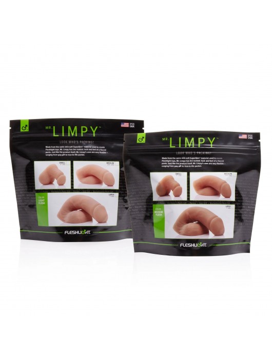 Мягкий имитатор пениса Fleshton Limpy среднего размера - 17 см. - Fleshlight - купить с доставкой в Таганроге