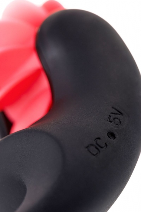 Чёрно-красное эрекционное виброкольцо Erotist - Erotist Adult Toys - в Таганроге купить с доставкой