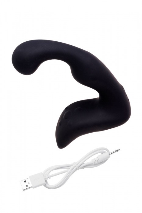 Чёрный изогнутый вибростимулятор простаты Erotist - Erotist Adult Toys - в Таганроге купить с доставкой
