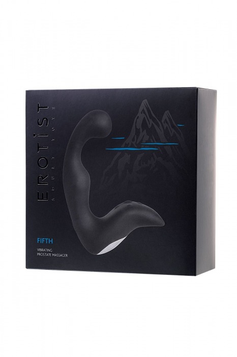 Чёрный изогнутый вибростимулятор простаты Erotist - Erotist Adult Toys - в Таганроге купить с доставкой