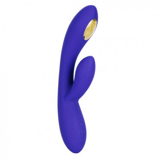 Фиолетовый вибратор с функцией электростимуляции Intimate E-Stimulator Dual Wand - 21,5 см. - California Exotic Novelties - купить с доставкой в Таганроге