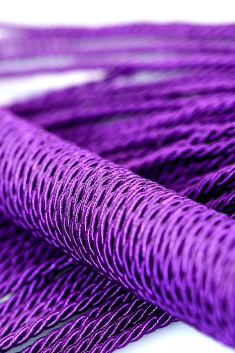 Сиреневый флоггер из веревки Theatre - 48,5 см. - ToyFa - купить с доставкой в Таганроге