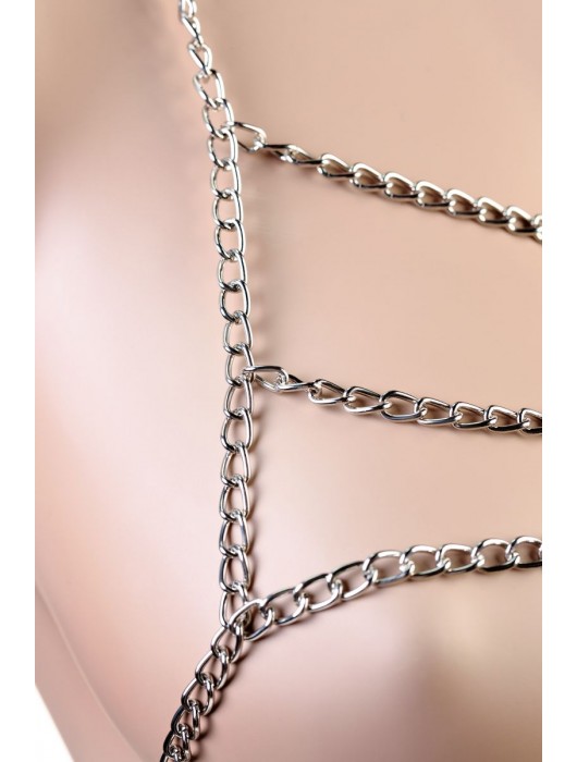 Металлическое бикини из цепочек TOYFA Theatre - ToyFa купить с доставкой