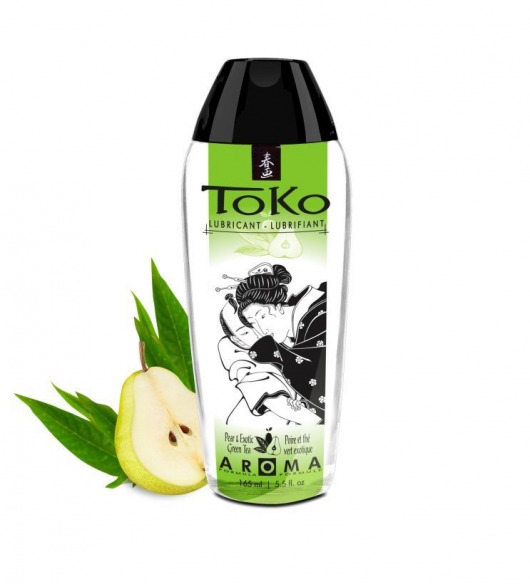 Интимный гель TOKO Pear   Exotic Green Tea с ароматом груши и зеленого чая - 165 мл. - Shunga - купить с доставкой в Таганроге