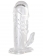 Прозрачная гелевая насадка с клиторальным отростком - 13 см. - Toyfa Basic - в Таганроге купить с доставкой