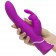 Лиловый вибратор-кролик Curve Rechargeable Rabbit Vibrator - 25,4 см. - Happy Rabbit купить в Таганроге с доставкой в Orgasmix.ru Лиловый вибратор-кролик Curve Rechargeable Rabbit Vibrator - 25,4 см. - Happy Rabbit