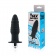 Черная ребристая вибровтулка с ограничителем - 9 см. - Sex Expert в Таганроге Черная ребристая вибровтулка с ограничителем - 9 см. - Sex Expert