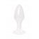 Белая акриловая анальная втулка - 8 см. - Toyfa Basic