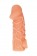 Телесная закрытая насадка с венками Cock Sleeve Size S - 13,8 см. - KOKOS - в Таганроге купить с доставкой