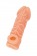 Телесная закрытая насадка с венками Cock Sleeve Size S - 13,8 см. - KOKOS - в Таганроге купить с доставкой