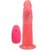 Розовый вибромассажёр на присоске с проводным пультом - 16,5 см. - LOVETOY (А-Полимер) купить в Таганроге с доставкой в Orgasmix.ru Розовый вибромассажёр на присоске с проводным пультом - 16,5 см. - LOVETOY (А-Полимер)