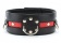 Черно-красный ошейник на пряжке - БДСМ Арсенал - купить с доставкой в Таганроге